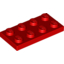 Набор LEGO Plate 2 x 4, Красный