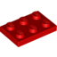Набор LEGO Plate 2 x 3, Красный