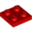 Набор LEGO Plate 2 x 2, Красный