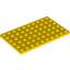 Набор LEGO Plate 6 x 10, Желтый