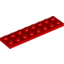 Набор LEGO Plate 2 x 8, Красный