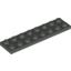 Набор LEGO Plate 2 x 8, Темно-серый