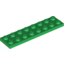 Набор LEGO Plate 2 x 8, Зеленый