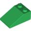Набор LEGO Slope 33В° 3 x 2, Зеленый