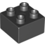 Набор LEGO Brick 2 x 2, Черный