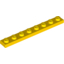 Набор LEGO Plate 1 x 8, Желтый