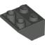Набор LEGO Slope Inverted 45В° 2 x 2 [Ovoid Bottom Pin], Темно-серый