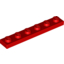 Набор LEGO Plate 1 x 6, Красный