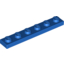 Набор LEGO Plate 1 x 6, Голубой