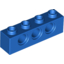 Набор LEGO Technic Brick 1 x 4 [3 Holes], Голубой