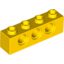 Набор LEGO Technic Brick 1 x 4 [3 Holes], Желтый