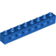 Набор LEGO Technic Brick 1 x 8 [7 Holes], Голубой