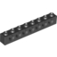 Набор LEGO Technic Brick 1 x 8 [7 Holes], Черный