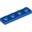 Набор LEGO Plate 1 x 4, Голубой