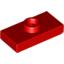 Набор LEGO Plate Special 1 x 2 with 1 Stud with Groove (Jumper), Красный