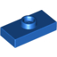 Набор LEGO Plate Special 1 x 2 with 1 Stud without Groove (Jumper), Голубой
