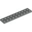 Набор LEGO Plate 2 x 10, Светло-серый
