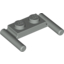 Набор LEGO Plate Special 1 x 2 with Handles [Flat Ends / Low Attachment], Светло-серый