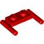 Набор LEGO Plate Special 1 x 2 with Handles [Flat Ends / Low Attachment], Красный