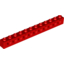 Набор LEGO Technic Brick 1 x 12 with Holes, Красный
