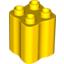 Набор LEGO Duplo, Brick 2 x 2 x 2 with Indented Sides (Tree Trunk), Желтый