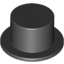 Набор LEGO Minifig Top Hat, Черный