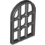 Набор LEGO Window 1 x 2 x 2 & 2/3 Pane Twisted Bar with Rounded Top, Черный