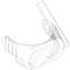 Набор LEGO Minifig Visor - Diver's Mask, Trans-Clear