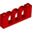 Набор LEGO Fence 1 x 6 x 2, Красный
