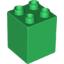 Набор LEGO Brick 2 x 2 x 2, Зеленый