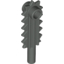 Набор LEGO Minifig Chainsaw Blade, Темно-серый