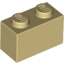 Набор LEGO Brick 1 x 2, Tan