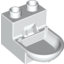 Набор LEGO Duplo Furniture Toilet (without Rim), Белый