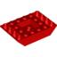 Набор LEGO Slope Inverted 45Г‚В° 6 x 4 Double with Recessed Center, Красный