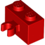 Набор LEGO Brick Special 1 x 2 with Vertical Clip [Open O Clip], Красный