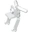 Набор LEGO Tricycle Body Front Fork / Handlebars, Белый