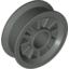 Набор LEGO Wheel Spoked 2 x 2 with Pin Hole, Темно-серый