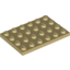 Набор LEGO Plate 4 x 6, Tan