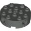 Набор LEGO Brick Round 4 x 4 with Holes, Темно-серый