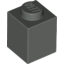 Набор LEGO Brick 1 x 1, Темно-серый