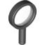 Набор LEGO Magnifying Glass with Trans-Clear Lens [Thin Rim], Черный