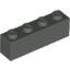Набор LEGO Brick 1 x 4, Темно-серый