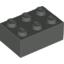 Набор LEGO Brick 2 x 3, Темно-серый