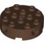 Набор LEGO Brick Round 4 x 4 with Holes, Коричневый