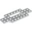 Набор LEGO Vehicle, Base 4 x 10 x 2/3 with 4 x 2 Recessed Center with Smooth Underside, Белый