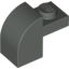 Набор LEGO Brick Curved 1 x 2 x 1 1/3 with Curved Top, Темно-серый