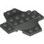 Набор LEGO Plate Special 6 x 6 x 2/3 Cross with Dome, Темно-серый