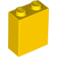 Набор LEGO Brick 1 x 2 x 2 with Inside Axle Holder, Желтый