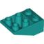 Набор LEGO Slope Inverted 33В° 3 x 2 [No Connections between Studs], Темно-бирюзовый