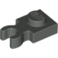 Набор LEGO Plate Special 1 x 1 with Clip Vertical [Thick U Clip], Темно-серый